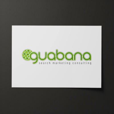 Logo réalisé pour un spécialiste en référencement <i>(2020)</i> Logo Guabana