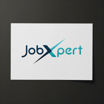 Logo réalisé pour un cabinet RH <i>(2020)</i> Logo JobXpert