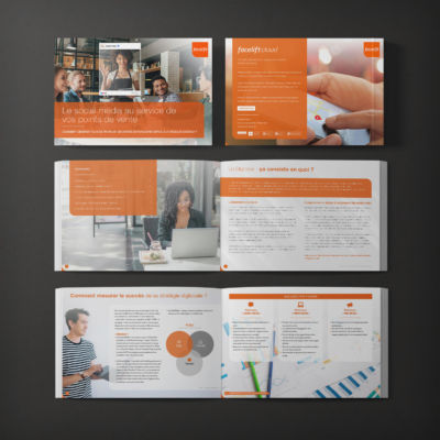 Livre blanc B2B de conseils sur les bonnes pratiques en matière de réseaux sociaux locaux <i>(A4 paysage - 20 pages - 2021)</i> Livre Blanc Facelift
