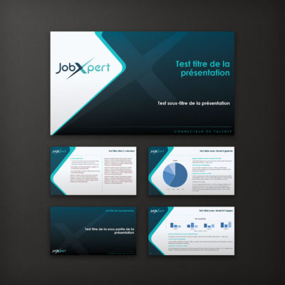 Template PPT crée pour un cabinet RH <i>(6 slides - 2021)</i> Powerpoint Jobxpert