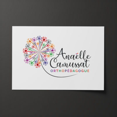 Logo réalisé pour une orthopédagogue <i>(2023)</i> Logo Anaëlle Camussat
