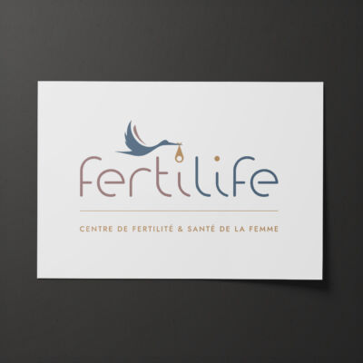 Logo réalisé pour un centre de fertilité <i>(2023)</i> Logo Fertilife